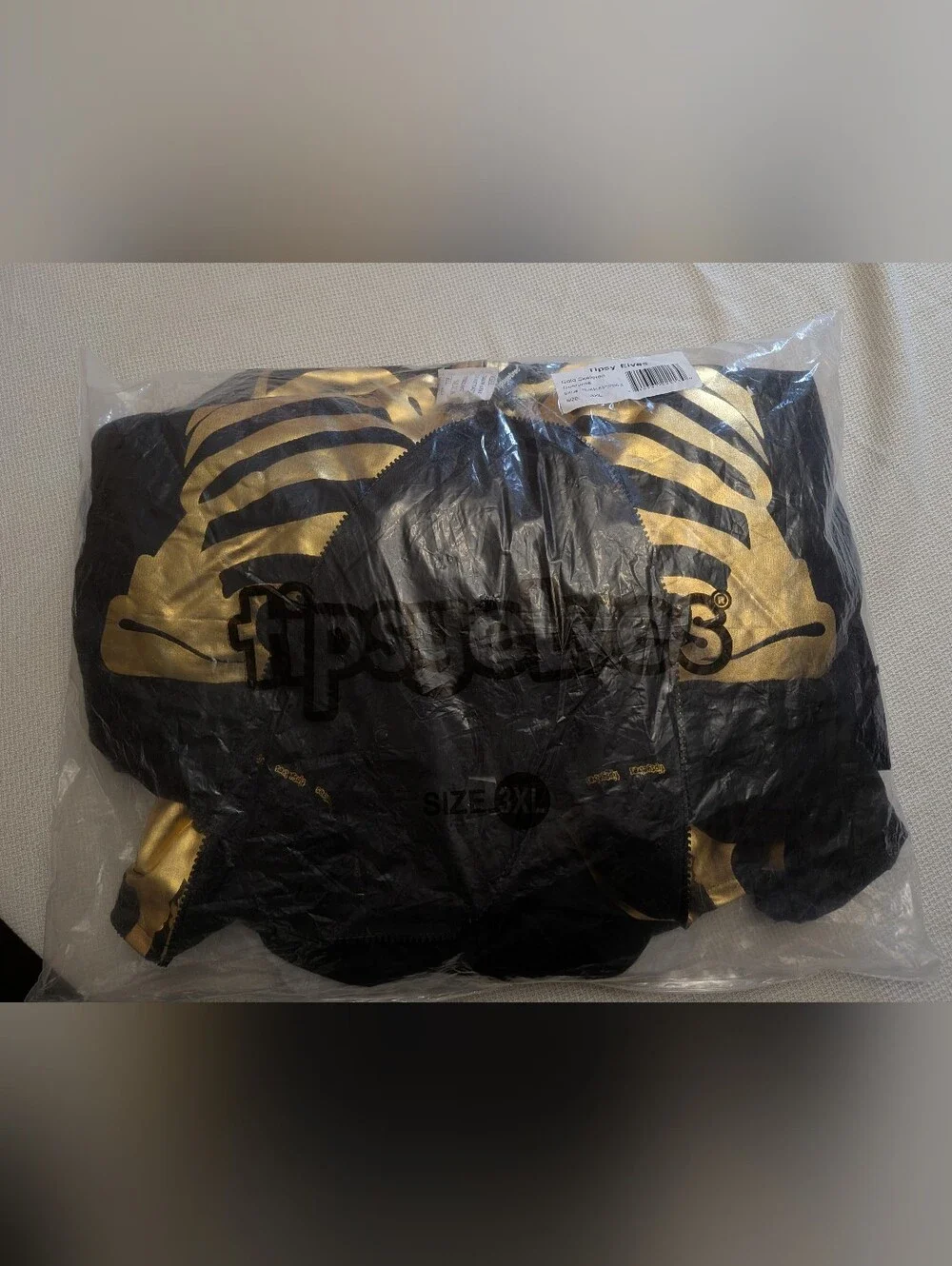 Adult Tipsy Elves Skeleton Halloween Jumpsuit Costume 3XL